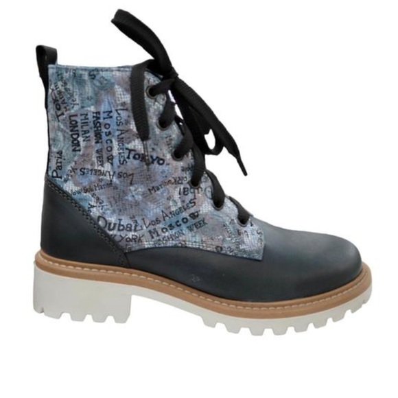 Martino Shoes - Martino NIB Women’s Nina Blue City Handmade Leather Boots Size 8 NEW